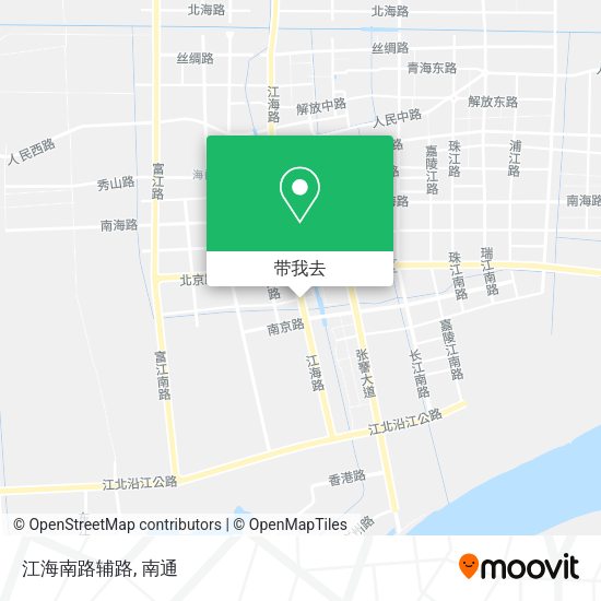 江海南路辅路地图