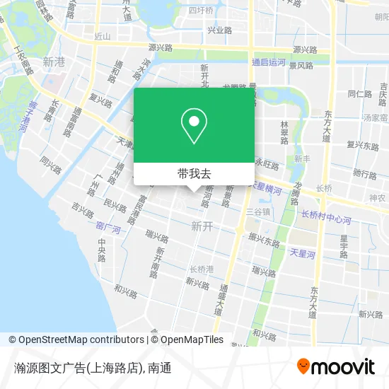 瀚源图文广告(上海路店)地图