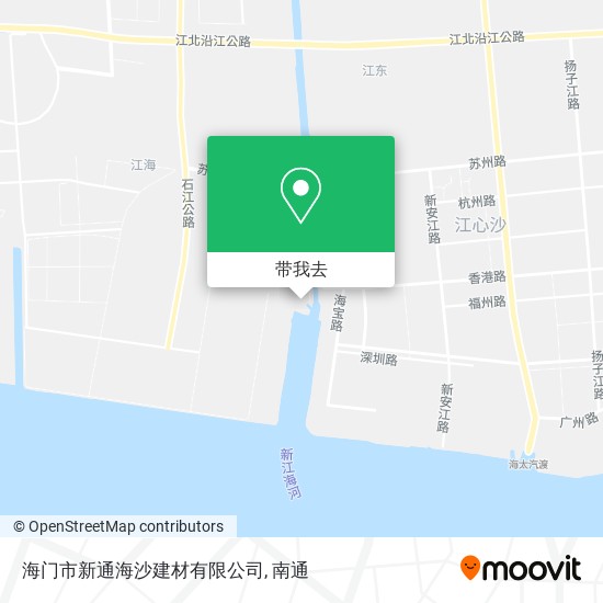 海门市新通海沙建材有限公司地图