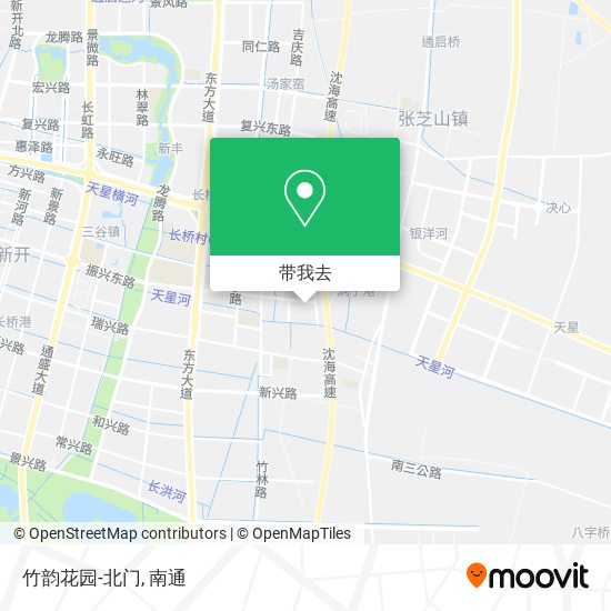 竹韵花园-北门地图