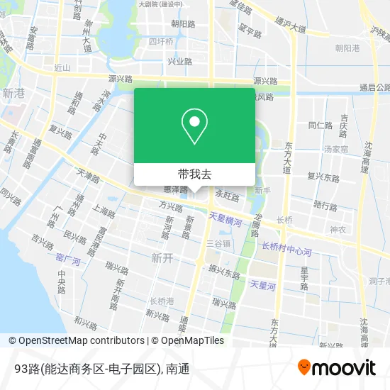 93路(能达商务区-电子园区)地图