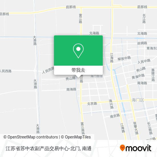 江苏省苏中农副产品交易中心-北门地图