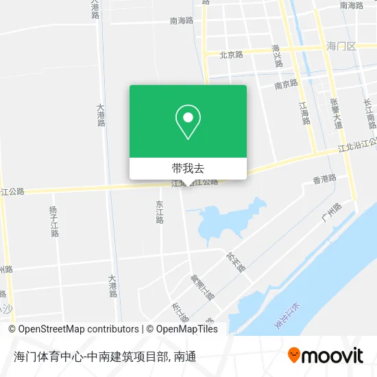 海门体育中心-中南建筑项目部地图