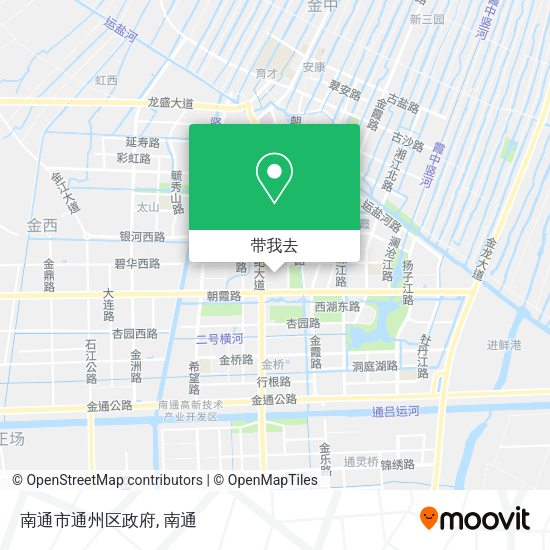 南通市通州区政府地图