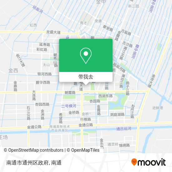 南通市通州区政府地图