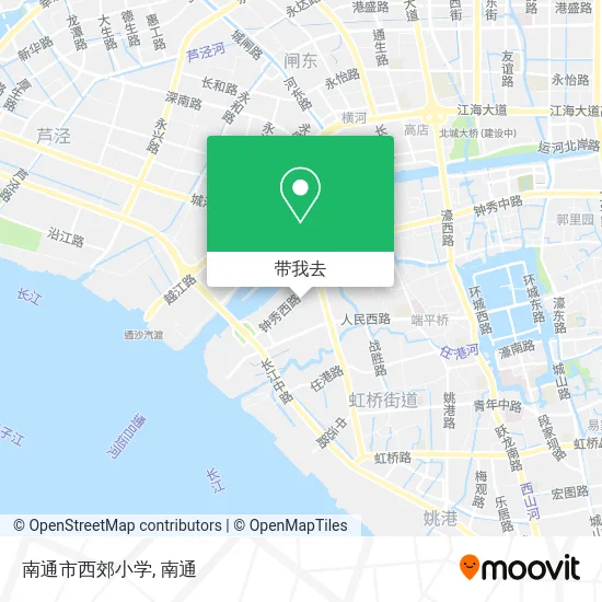 南通市西郊小学地图