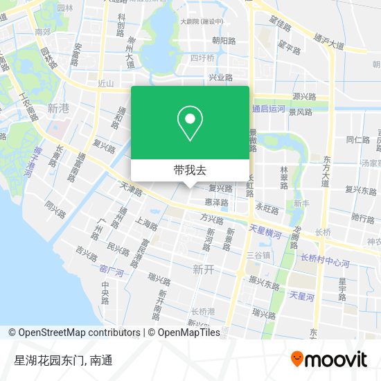 星湖花园东门地图