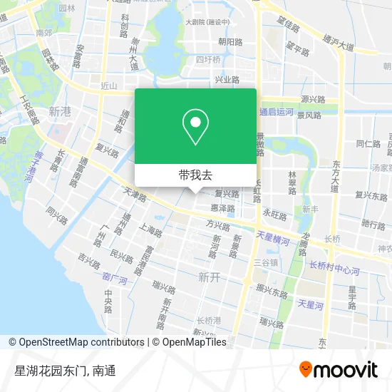 星湖花园东门地图
