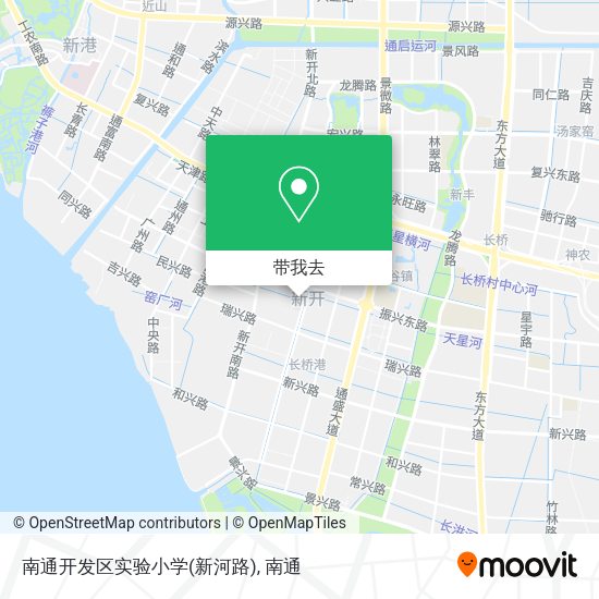 南通开发区实验小学(新河路)地图