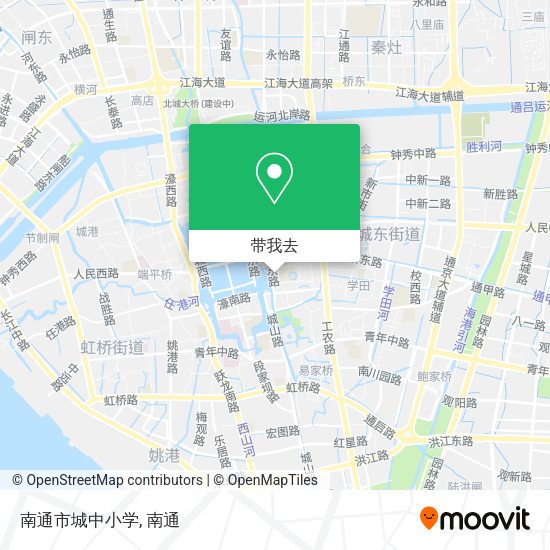 南通市城中小学地图