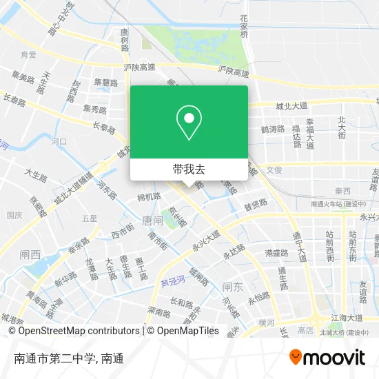 南通市第二中学地图