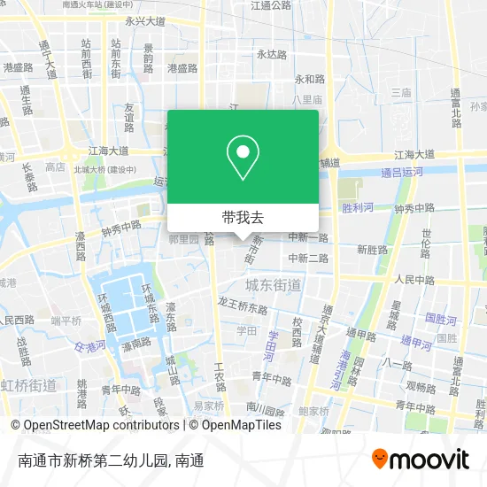 南通市新桥第二幼儿园地图