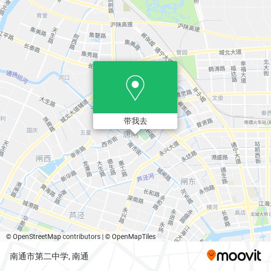 南通市第二中学地图