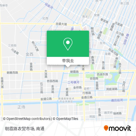 朝霞路农贸市场地图
