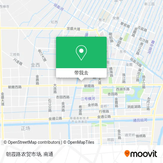 朝霞路农贸市场地图