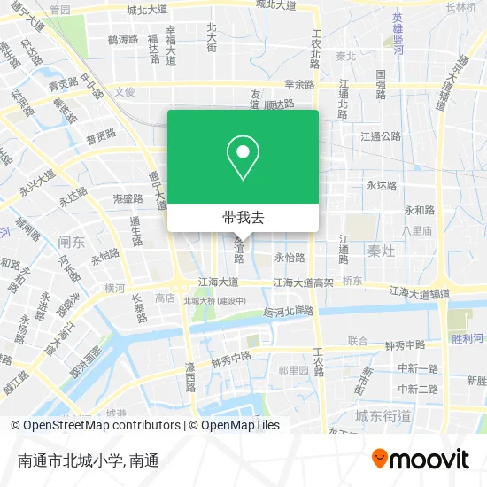南通市北城小学地图