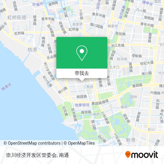 崇川经济开发区管委会地图
