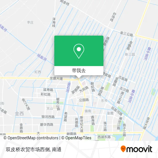 双皮桥农贸市场西侧地图