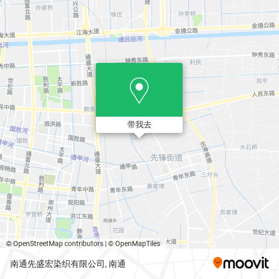 南通先盛宏染织有限公司地图
