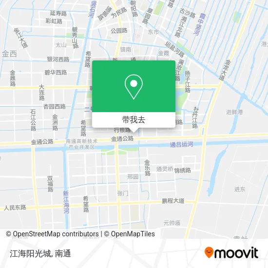 江海阳光城地图
