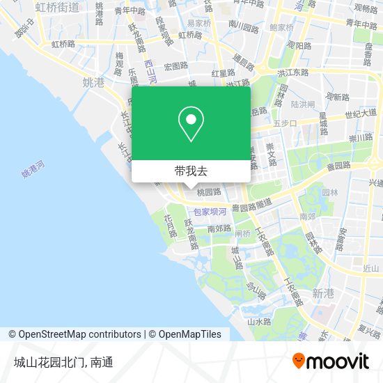 城山花园北门地图