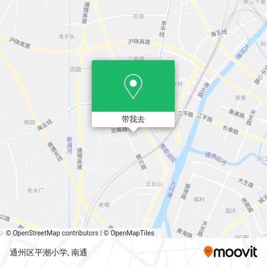 通州区平潮小学地图