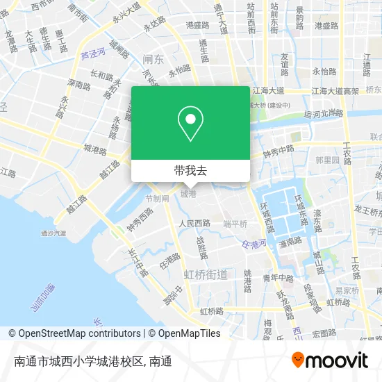 南通市城西小学城港校区地图