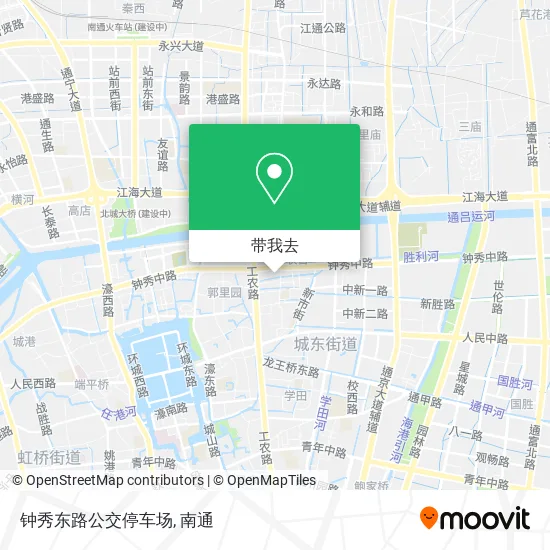 钟秀东路公交停车场地图