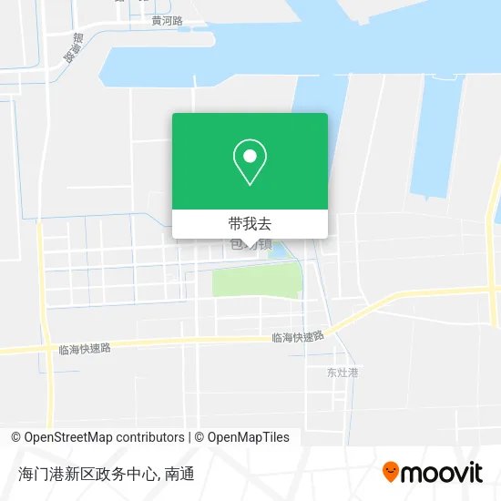 海门港新区政务中心地图