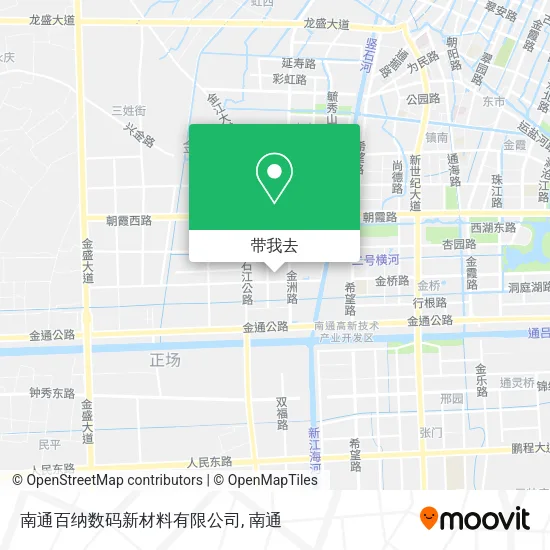 南通百纳数码新材料有限公司地图