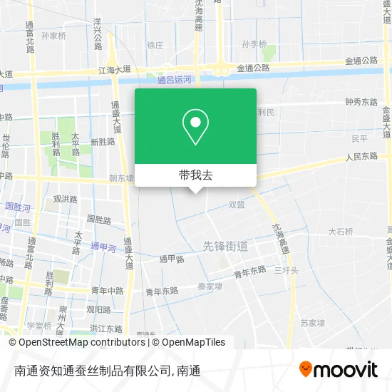 南通资知通蚕丝制品有限公司地图