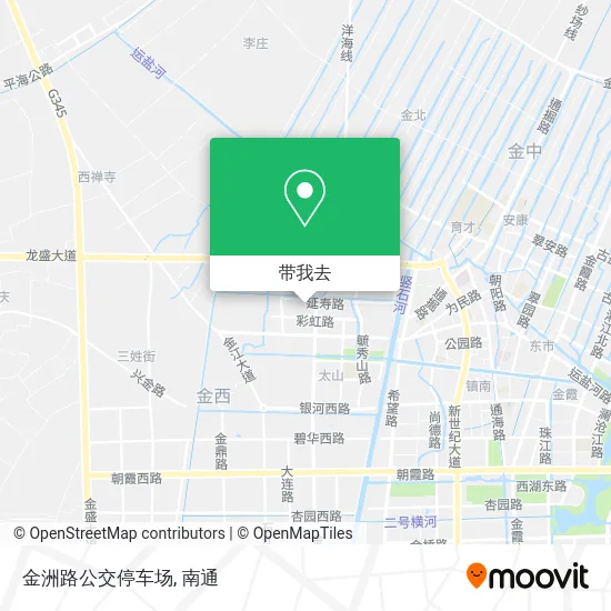 金洲路公交停车场地图