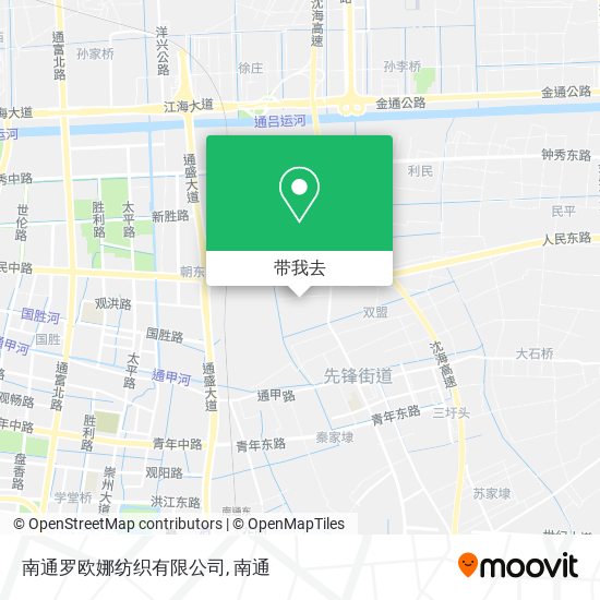 南通罗欧娜纺织有限公司地图