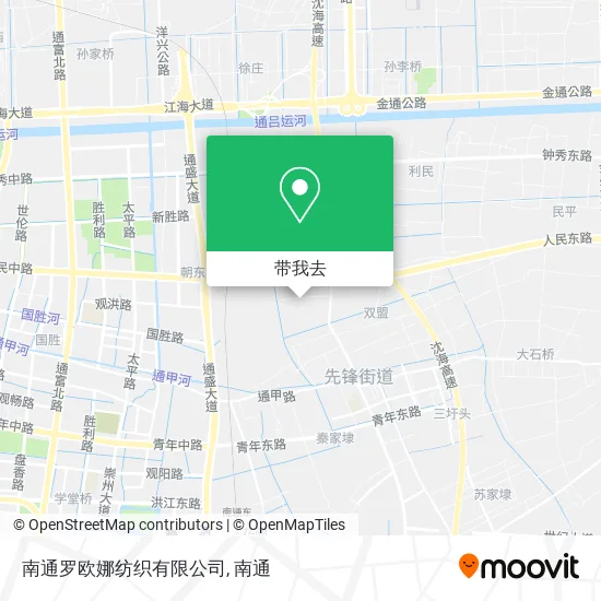 南通罗欧娜纺织有限公司地图