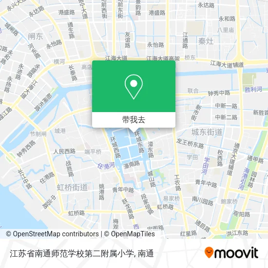 江苏省南通师范学校第二附属小学地图