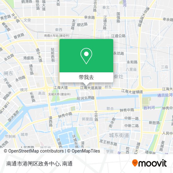 南通市港闸区政务中心地图