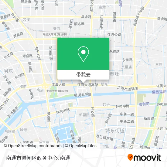 南通市港闸区政务中心地图