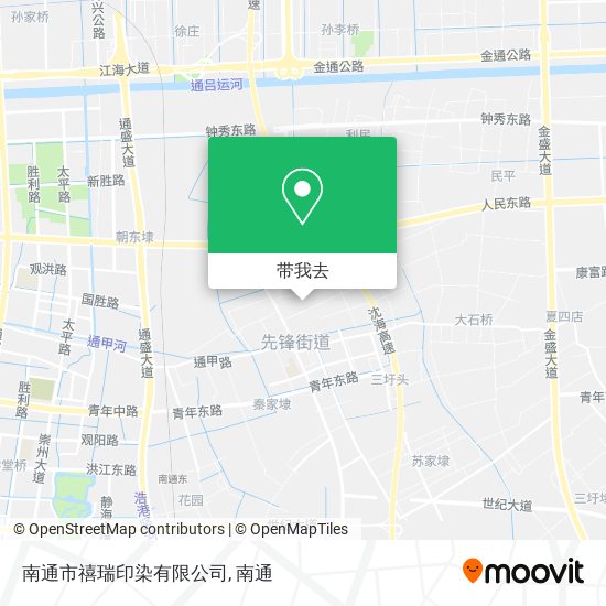 南通市禧瑞印染有限公司地图