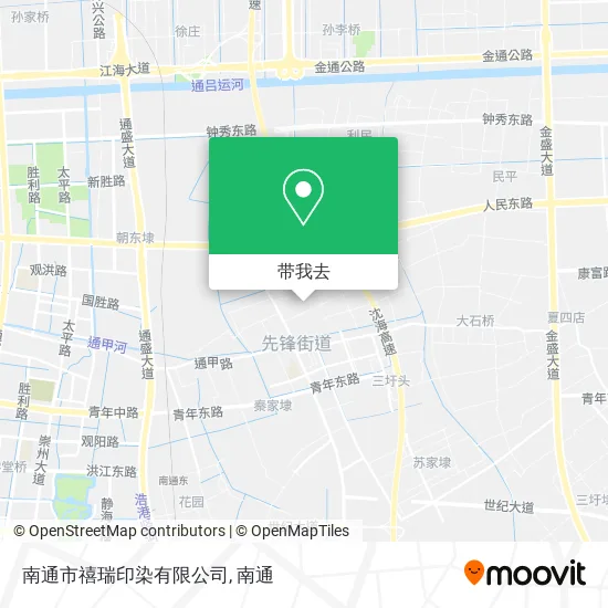 南通市禧瑞印染有限公司地图