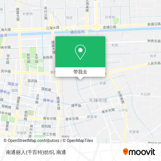 南通丽人(千百特)纺织地图