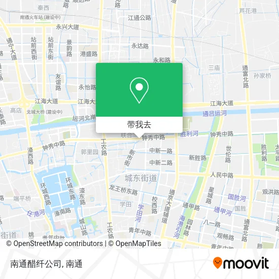 南通醋纤公司地图