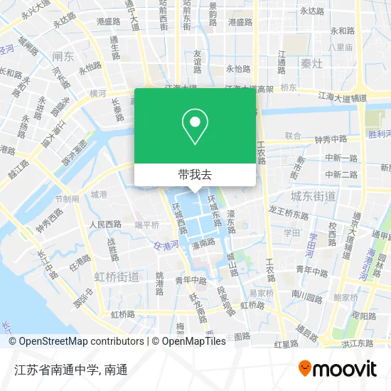 江苏省南通中学地图