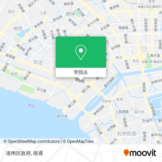 港闸区政府地图