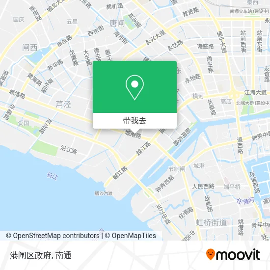 港闸区政府地图