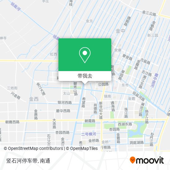 竖石河停车带地图