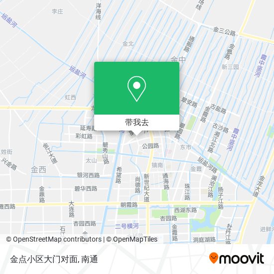 金点小区大门对面地图