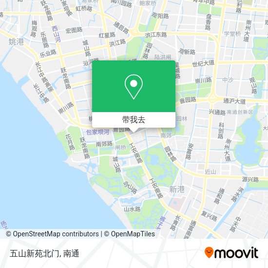 五山新苑北门地图