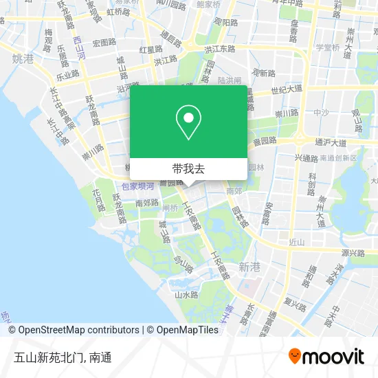 五山新苑北门地图