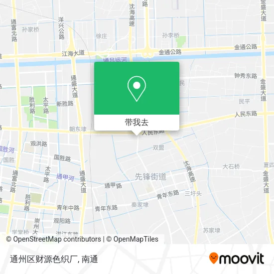 通州区财源色织厂地图