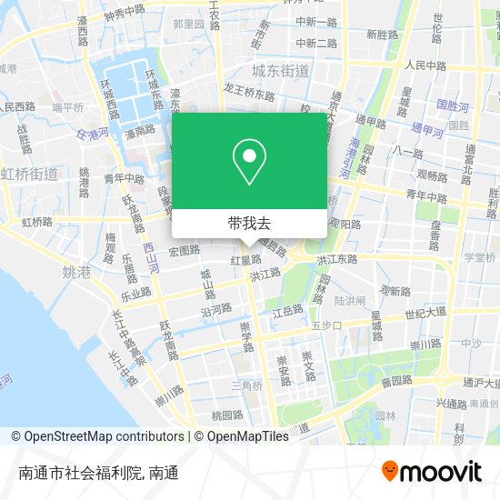 南通市社会福利院地图